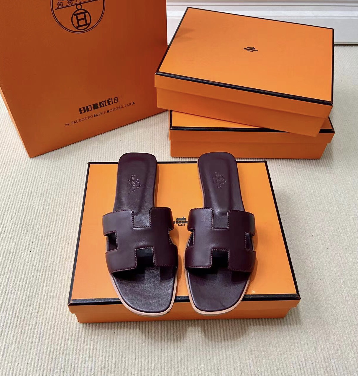 에르메스 올수공 오란 슬리퍼 샌들 스위프트 130